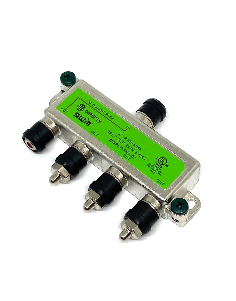 DirecTv MSPLIT4R1-03 Approved WNC 4-Way Wide Band SWM Splitter - Image 2